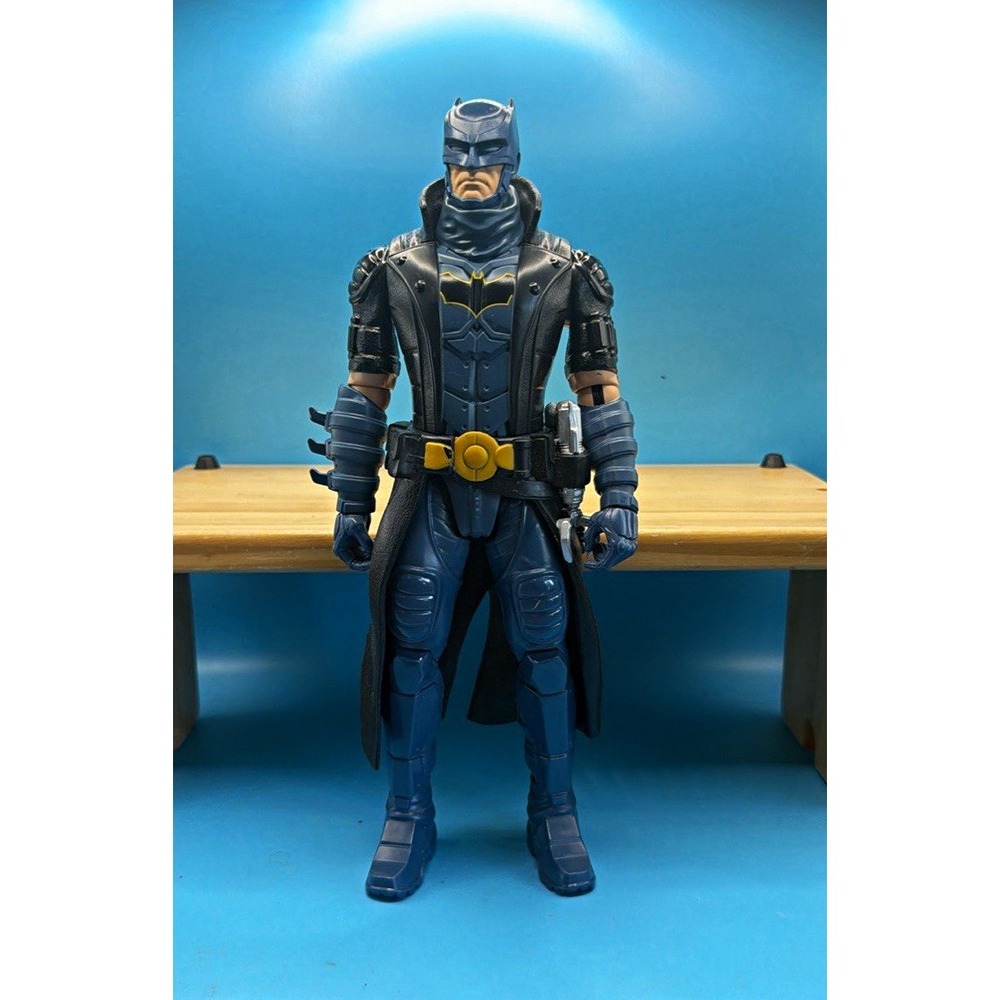 DC Comics Batman Action Figure Blue Black Yellow Belt Cape 12 Inch 51215VFS